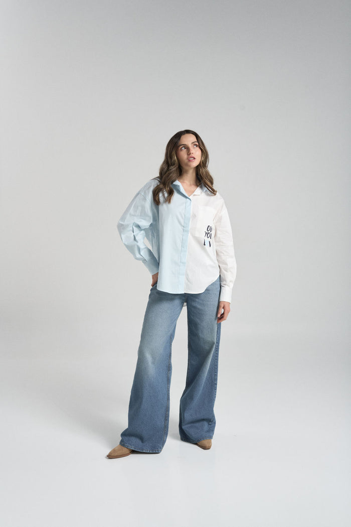 Camisa Own your love - Azul