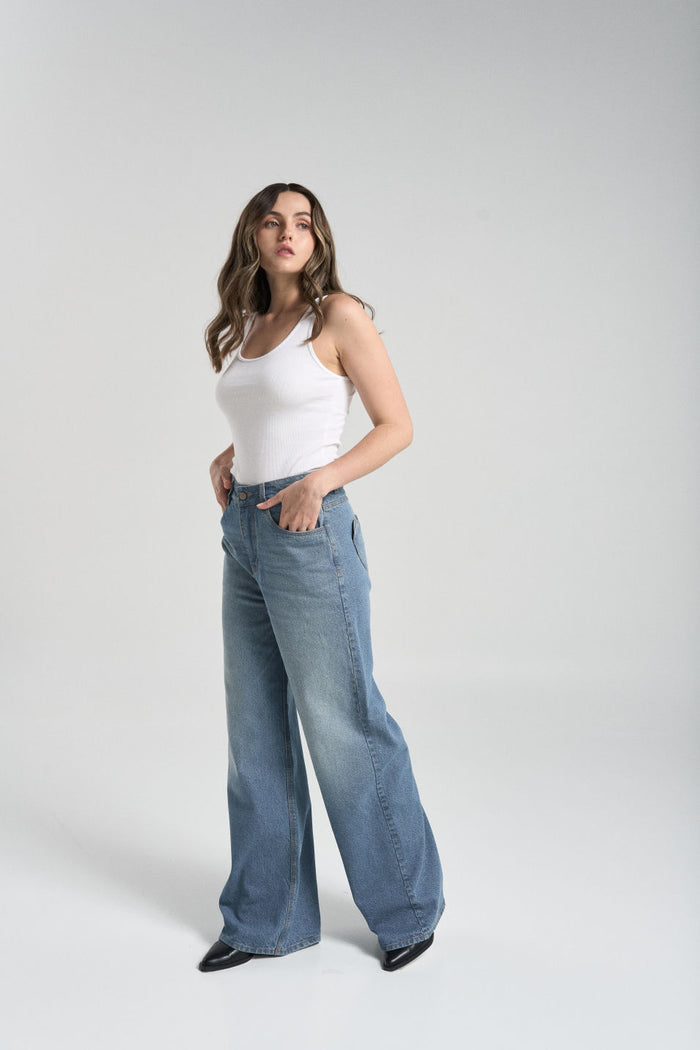 Jean Bolsillos corazones - Azul