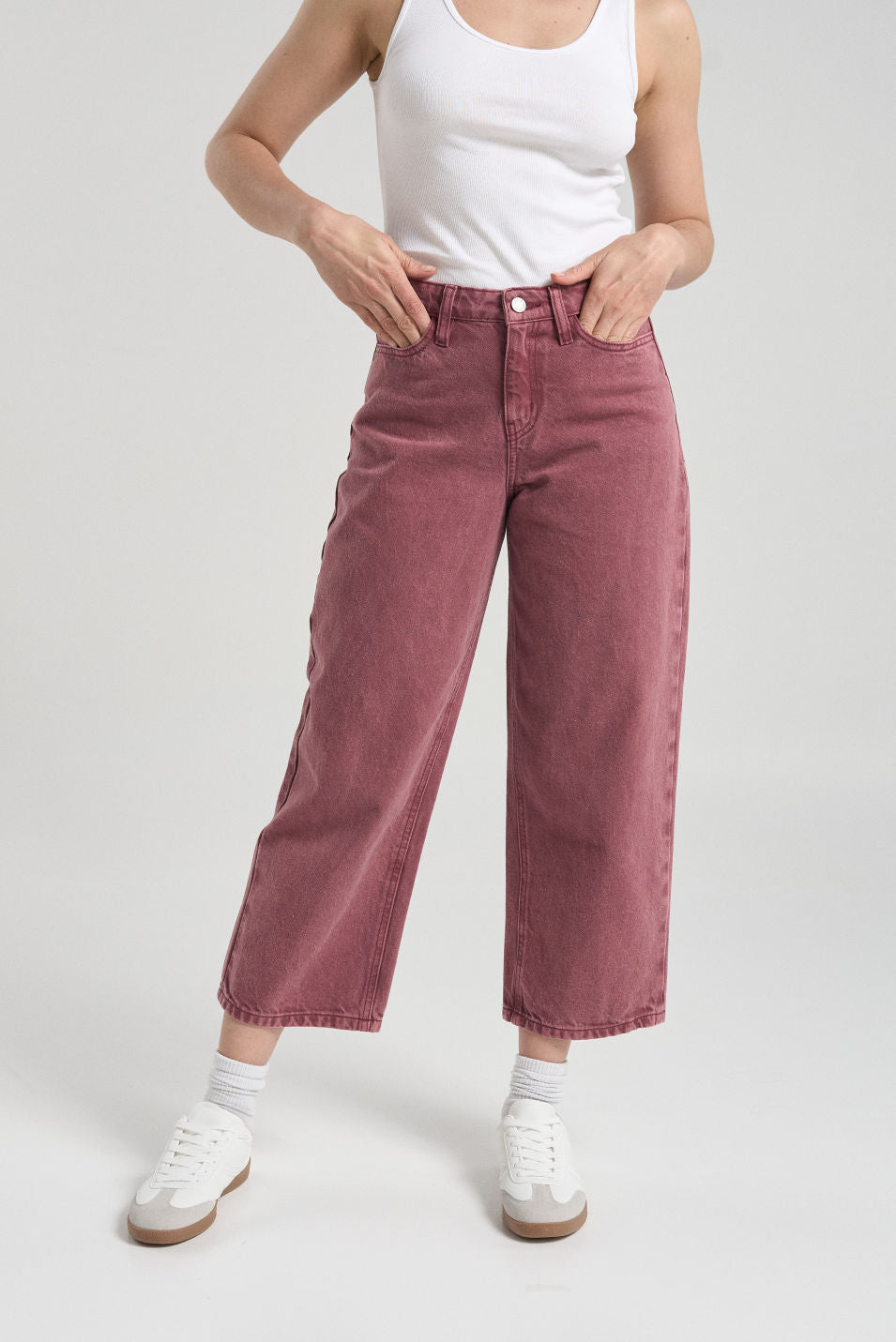 Jean Bolsillos corazones - Vinotinto