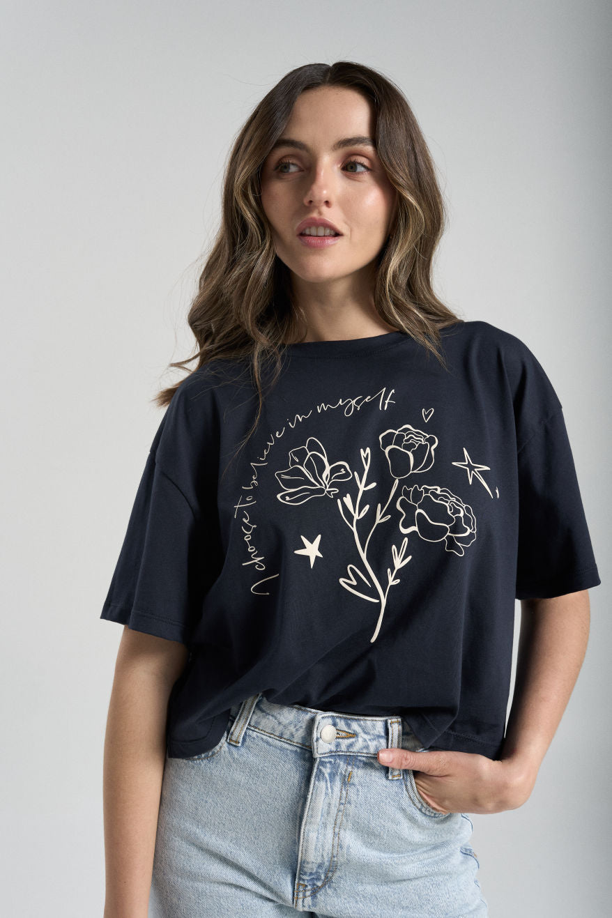 Camiseta Believe - Azul