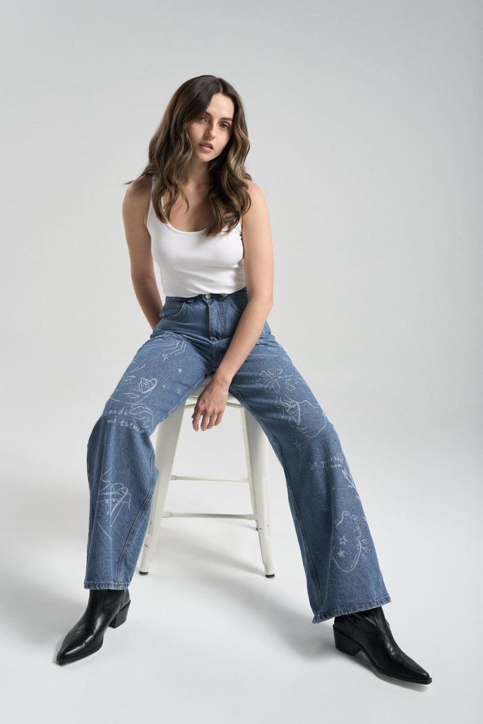 Pantalón Just a girl - Azul