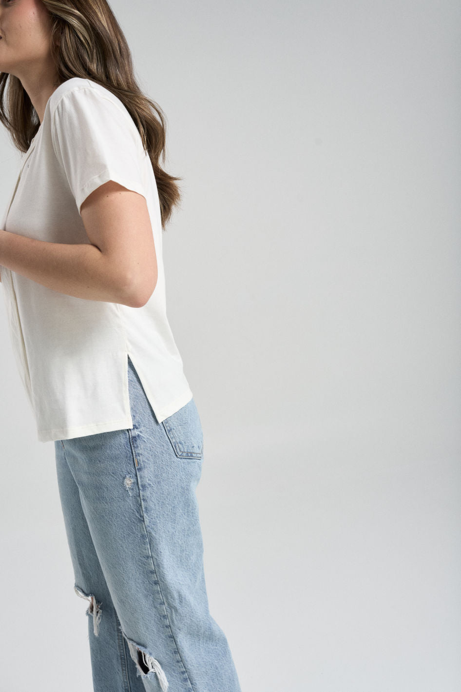 Camiseta My heart - marfil