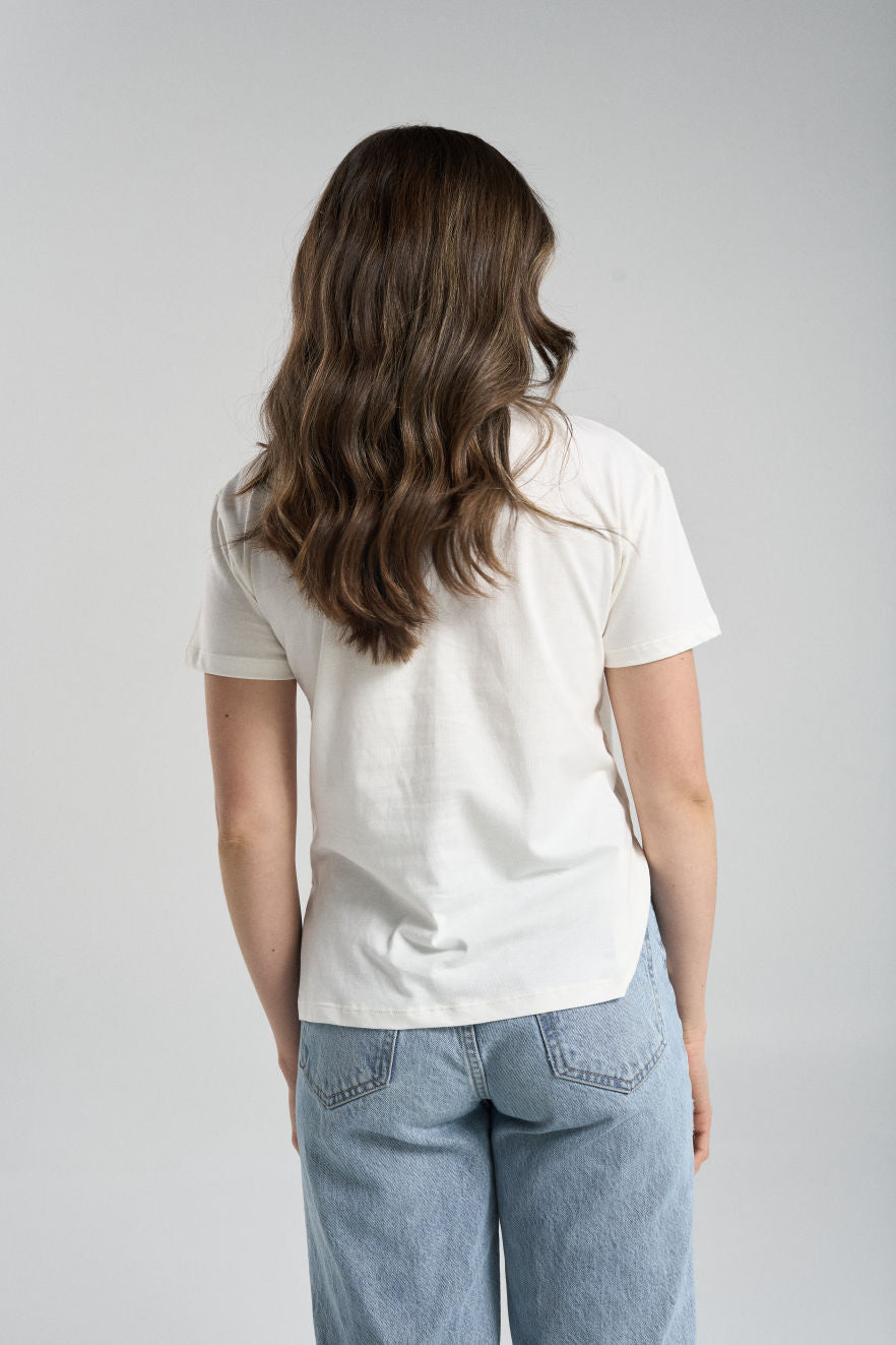 Camiseta My heart - marfil