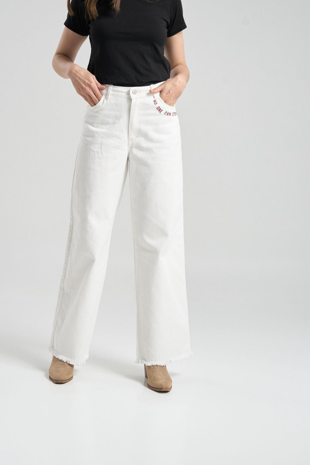 Pantalón Can´t stop me - Blanco