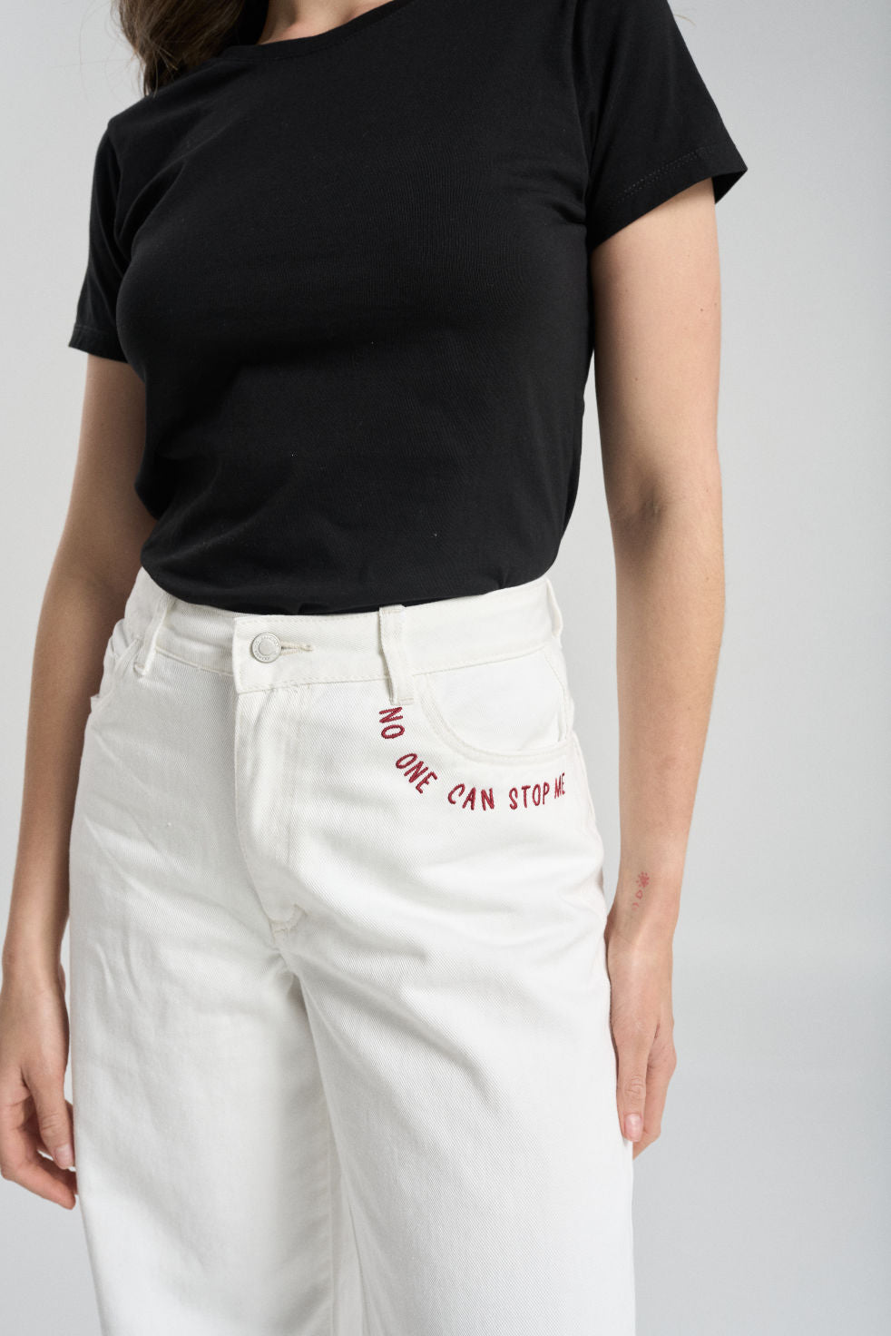 Pantalón Can´t stop me - Blanco