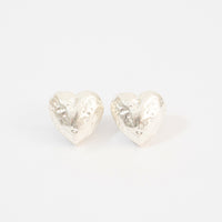 Aretes Corazón De Relieve