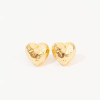 Aretes Corazón De Relieve