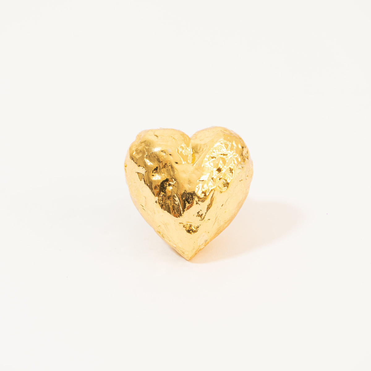 Anillo Corazón De Relieve Grande