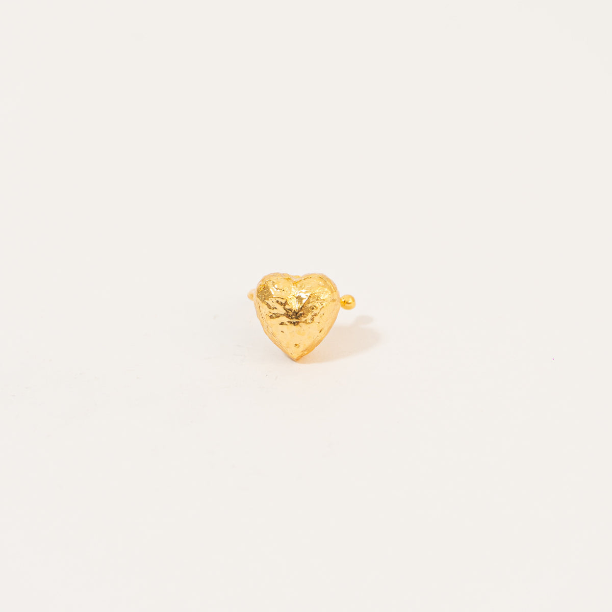 Ear Cuff Corazón De Relieve