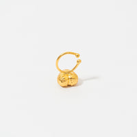 Ear Cuff Corazón De Relieve Tejido