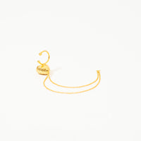 Ear Cuff Corazón De Relieve Colgante
